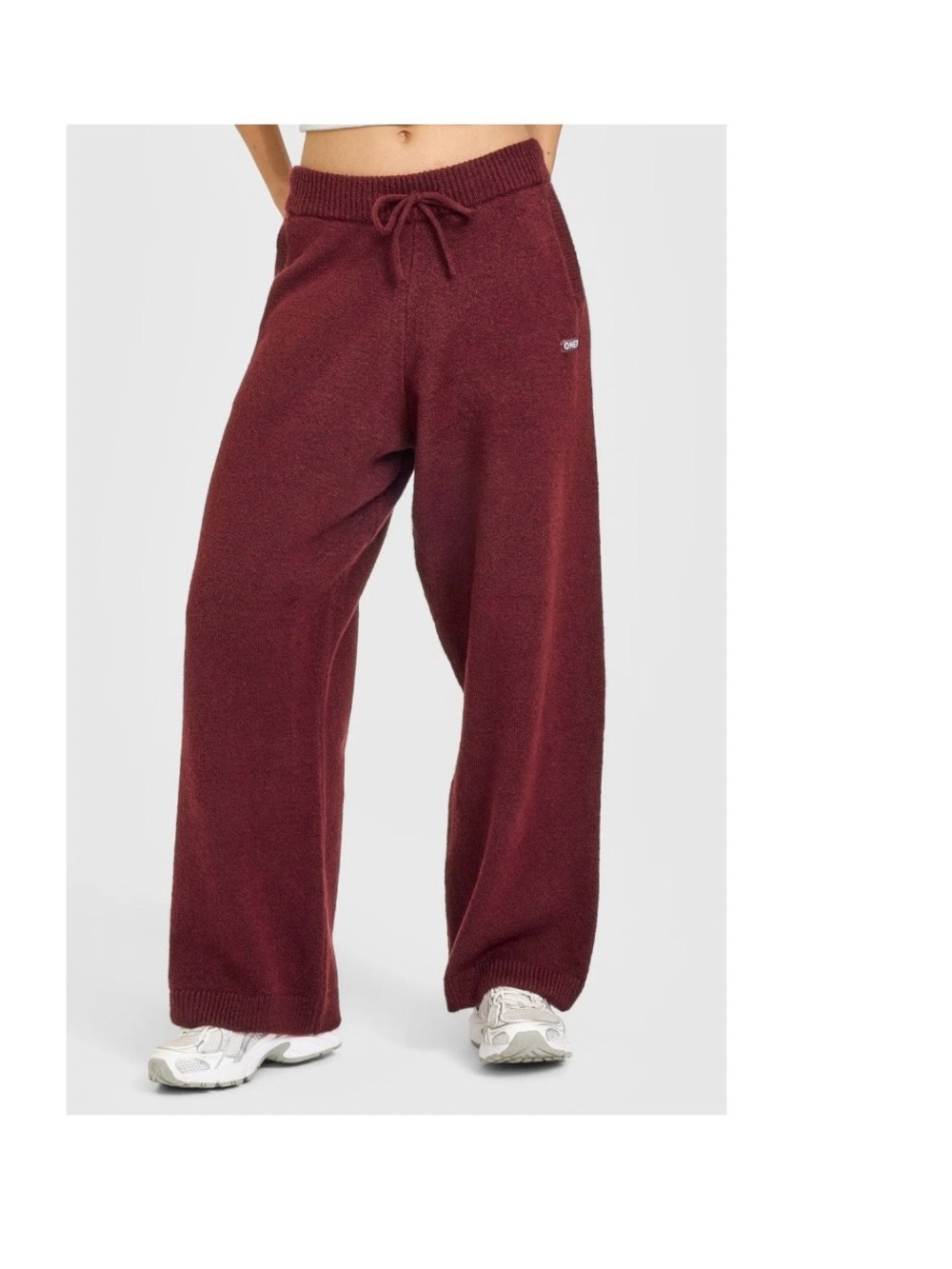 Oner Active Oversized Knit Straight Sort Length. In Rosewood.
